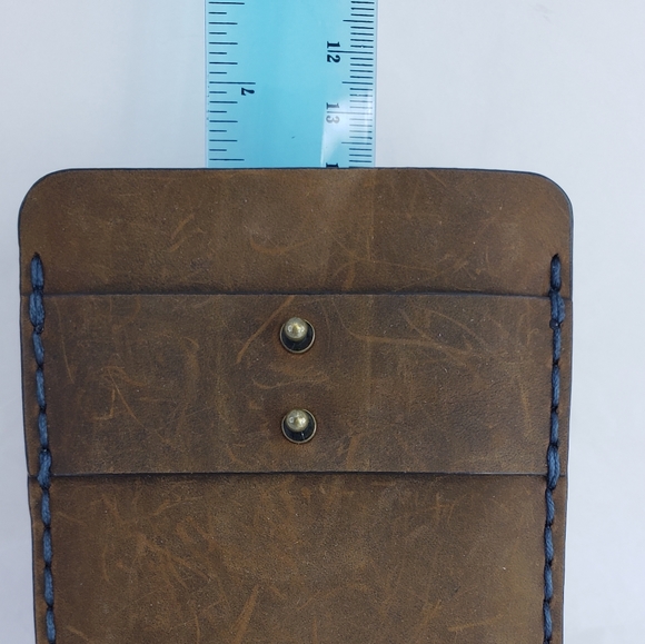 Natural Brown Leather Phone Case Cover fits Galaxy S9, S9+ and similar - Picture 4 of 5